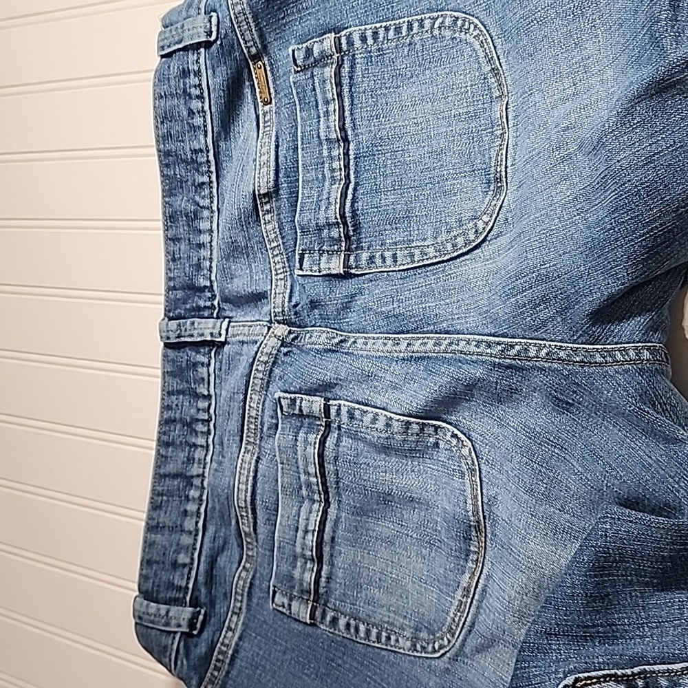Simply Vera Cargo Crop blue Jeans 35"X25" Western - Picture 3 of 6